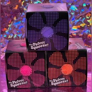 Nee Doh The Velvet Squeeze Fuzz Ball Flower Power Purple, Pink, and Orange (3)